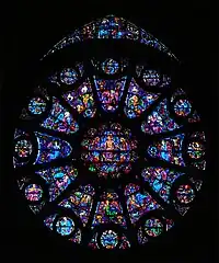 Rose sud du transept.