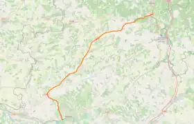 Voir la carte de la ligne.