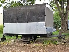 La remorque De Dion Bouton NF 61 préservée par le MTVS.