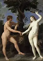 Guido Reni, Adam et Eve au Paradis, vers 1620.