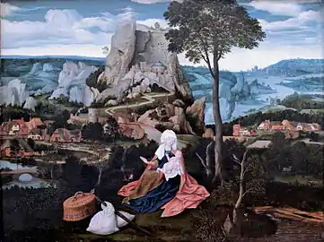 6 :  Repos pendant la fuite en Égypte, Gemäldegalerie, Berlin.