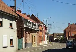La rue Joseph-Bouliez à Rieulay.