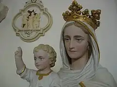 Une vierge à l'enfant du XIXe siècle.