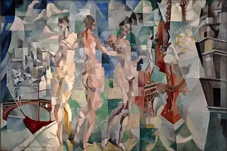 La Ville de Paris (1912), huile sur toile, 267&nbsp;×&nbsp;406&nbsp;cm.
