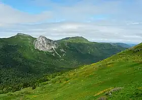 La roche Taillade (sommet le plus à gauche)