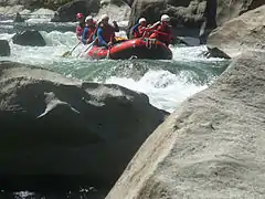 Grosses roches sur la section de Grade 3.