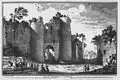 La porta Pinciana sur une gravure de Giuseppe Vasi