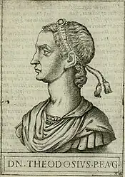 Portrait d'homme, de profil.