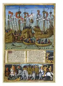 365-f89.- Bataille de Tarente.