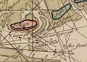 Rottum et Bosch (carte orientée sud vers le haut).