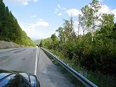 La route 299 vers les monts Chic-Chocs.