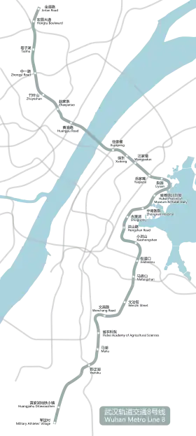 Voir la carte de la ligne.