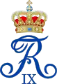 Monogramme du roi Frédéric IX.