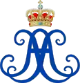 Monogramme de la reine Anne-Sophie.