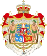 Grandes armoiries royales 1947-1972 (sans le faucon islandais)