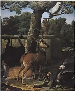 Ménagerie de Frédéric III, 1697Château de Caputh