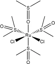 cis-Dichlorotétrakis(dmso)ruthénium(II).