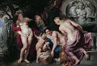 Rubens : Érichthonios découvert par les filles de Cécrops (1616).