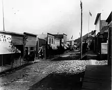 Rue principale de Ruby en 1916