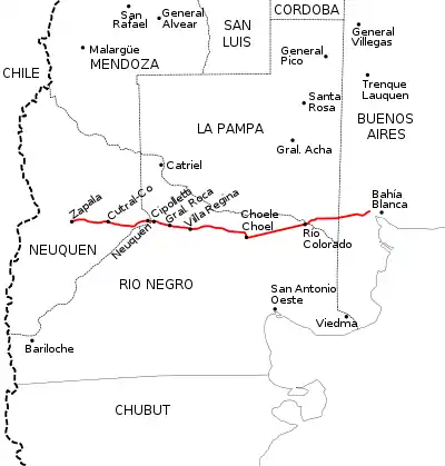 La route nationale 22.