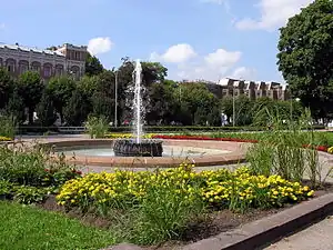 Une fontaine de l'esplanade.