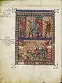 Page de la haggadah de Rylands.