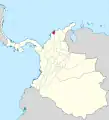 La province de Sabanilla en 1855.