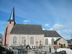 L'église de Sailly-Flibeaucourt.