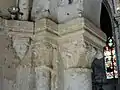 3e&nbsp;travée, culot et chapiteaux.