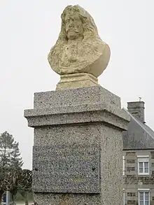 Le buste de Charles de Saint-Évremond.