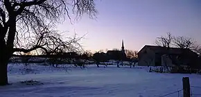 Saint-Germain-de-Kamouraska à l'aube.