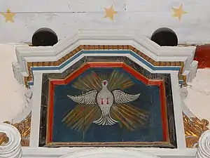 Détail du retable de saint Julien.