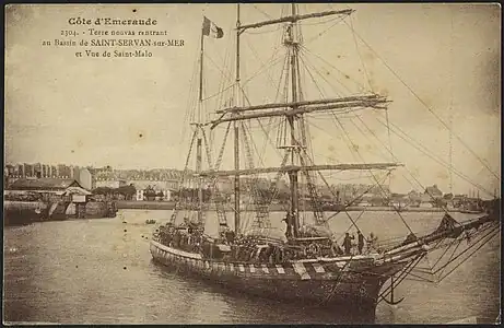 Saint-Malo, terre-neuvas au retour, musée de Bretagne