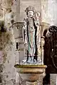 Statue de saint Manvieu, évêque.