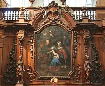 Sainte Anne, la Vierge et l'enfant Jésus et saint Joseph.