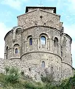 Le chevet construit au début du XIe&nbsp;siècle