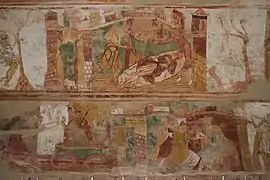 A 24 - Le corbeau  et  le  renardA 25 - Sem et Japhet couvrant la nudité de leur père (Gen.9, 23)A 26 - Arbre et animaux----B 50 - Joseph sur le char de Pharaon (Gen.41, 43)B 49 - Pharaon passant son anneau au doigt de Joseph (Gen.41, 42)