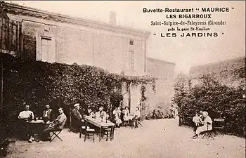 Buvette restaurant « Les Bigarroux ».
