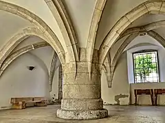 La halle couverte de l'hôtel de ville.