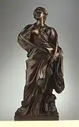 Statuette en bronze de Gian Lorenzo Bernini (fin du XVIIe siècle).