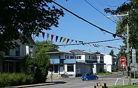 Intersection des routes 218 et 271 à Sainte-Agathe.