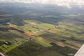 La route 218 reprend une partie du tracé des chemins Craig et Gosford à Sainte-Agathe.