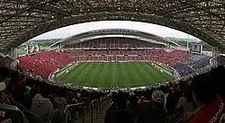 Le Stade Saitama 2002 des Urawa Redspendant un match contre le Gamba Osaka