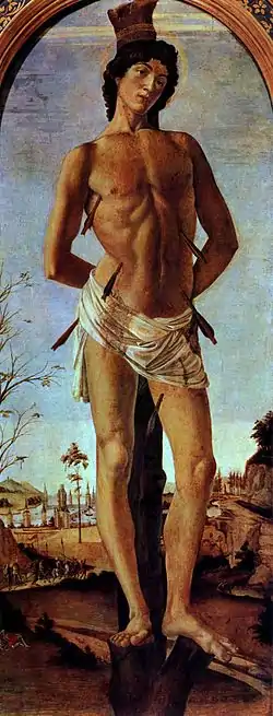 Saint Sébastien, Sandro Botticelli.