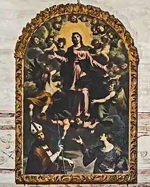 L'assomption entre saint Nicolas et sainte Cécile