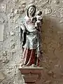 Vierge à l'Enfant polychrome du XIVe&nbsp;siècle.