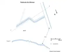 Schéma d’une redoute militaire en forme de Z.