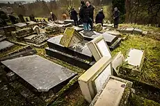 Profanation du cimetière juif de Sarre-Union, en février 2015