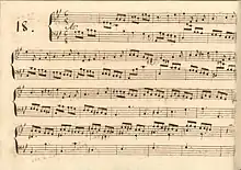 partition manuscrite