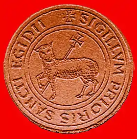 Sceau des Grands Prieurs de Saint-Gilles au XIIIe&nbsp;siècle.